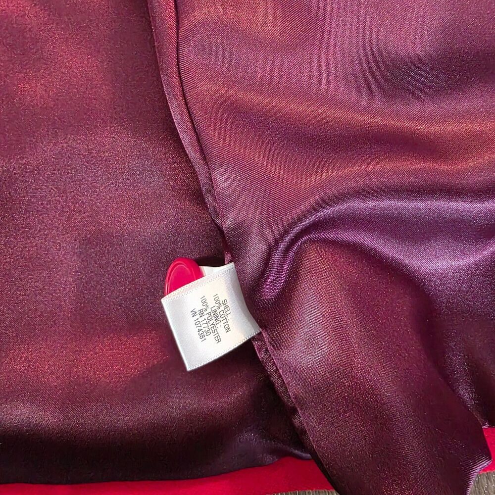 MERONA Red Womens Belted Trench Coat Midi Size S NWT Y2K Sleek Career - Picture 6 of 6